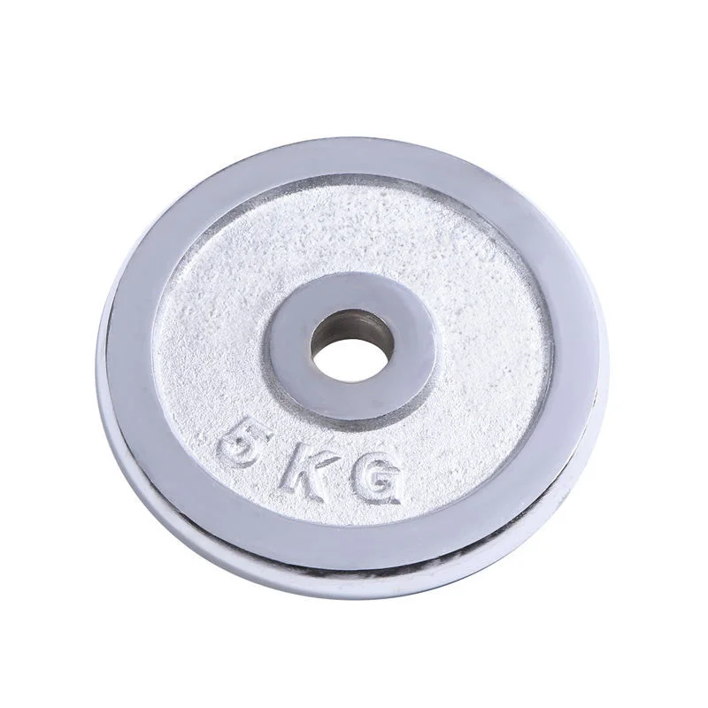 Wholesale Gym Equipment Fitness Power Training Chrome Coated Case Iron Weight Plates Barbell Dumbbell Cast Iron Weight Plate