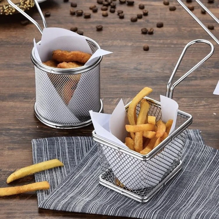 Fry Basket for Food Deep Frying or Presentation