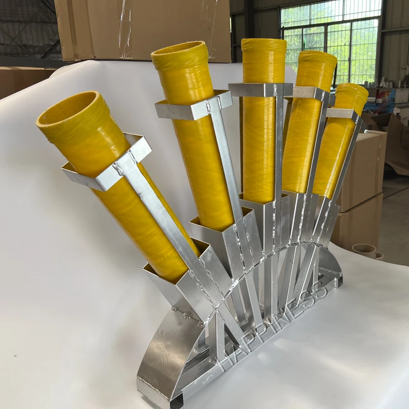 4 Inch 5 Shots Mortar Shell Tubes Racks for Fireworks Display Unit Pyrotechnics