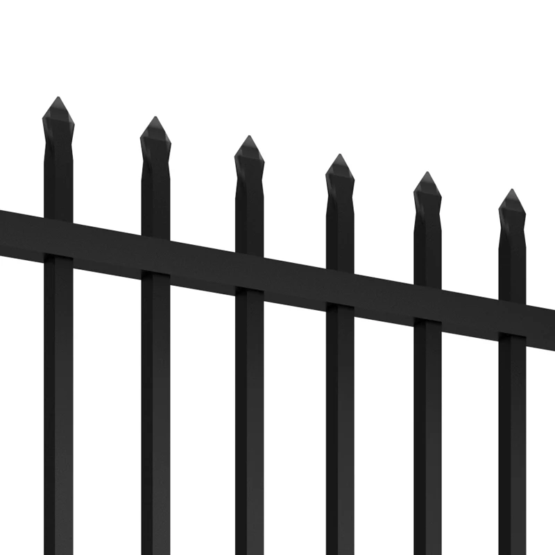Fancy Aluminum Fence Easily Assembled Custom 6 Ft 3 Rail Flat Top