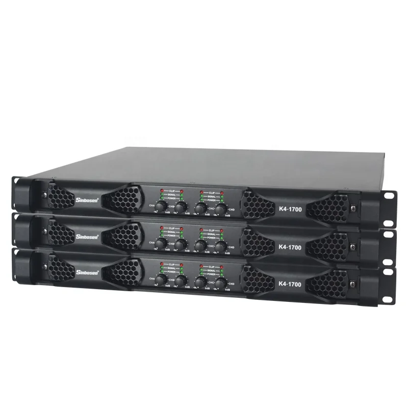 khuong8899專用 4 CHANNEL POWER AMPLIFIER 2u 4 Channel Power Amplifier Audio System - Professional