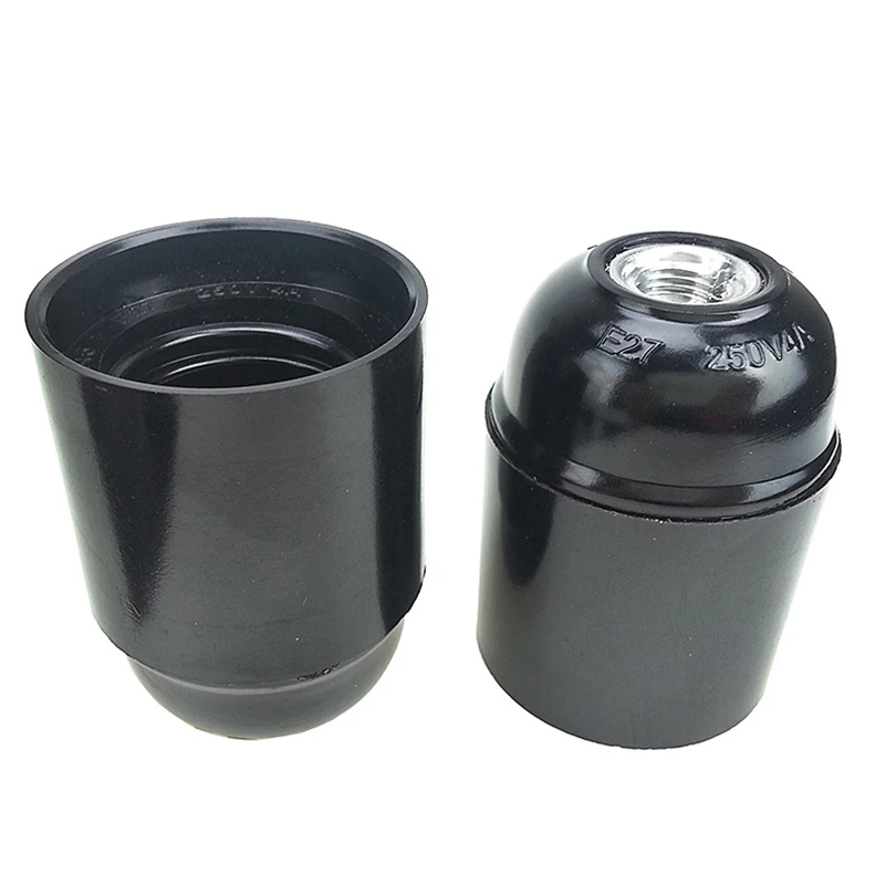PATIKIL E26/E27 3-Light Cluster Socket – Black Phenolic Lamp Holder, 100-250V AC, For Chandeliers, Ceiling & Wall Lamps
