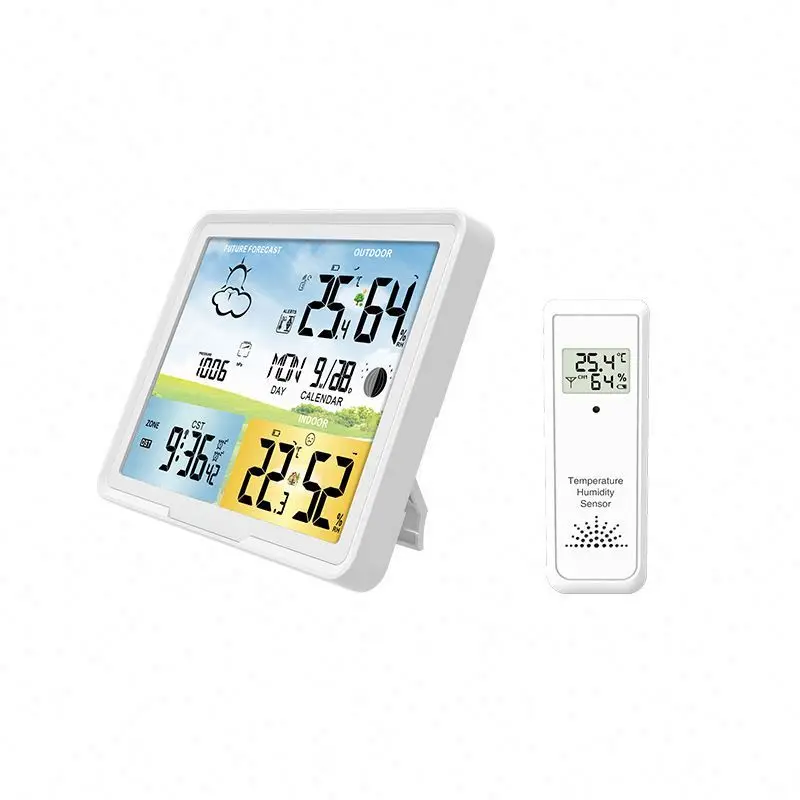 PT20A Outdoor Wireless Weather Station Automatic Home Clock with Color Forecast Gas Analyzers Product