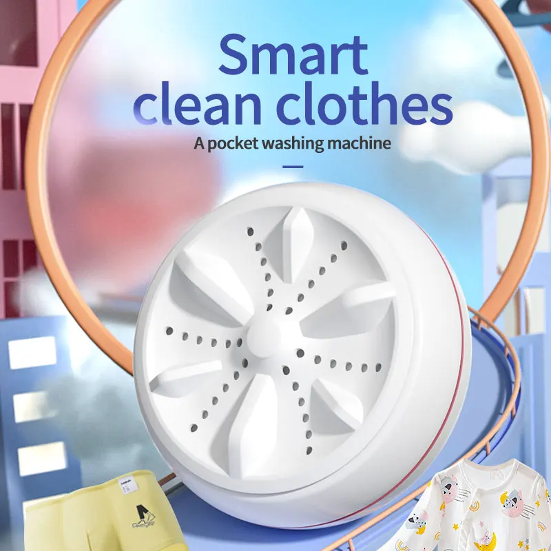 High Power Travel Portable Washing Machine Baby Clothes Underwear Socks Mini Washing Machine