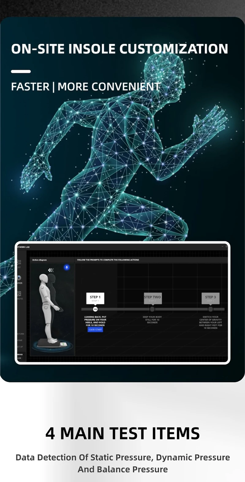 Factory Price Orthotics Insole Scanner with USB Interface Custom ...