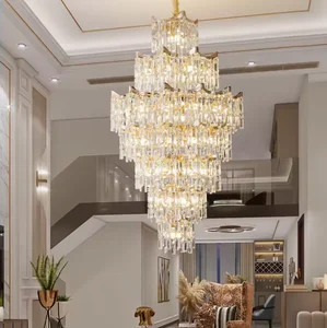 Zeal Lighting Custom Chandelier Pendant Lights Ceiling Hanging Luxury Modern K9 Crystal Chandelier