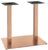 Rose gold-plated stainless steel