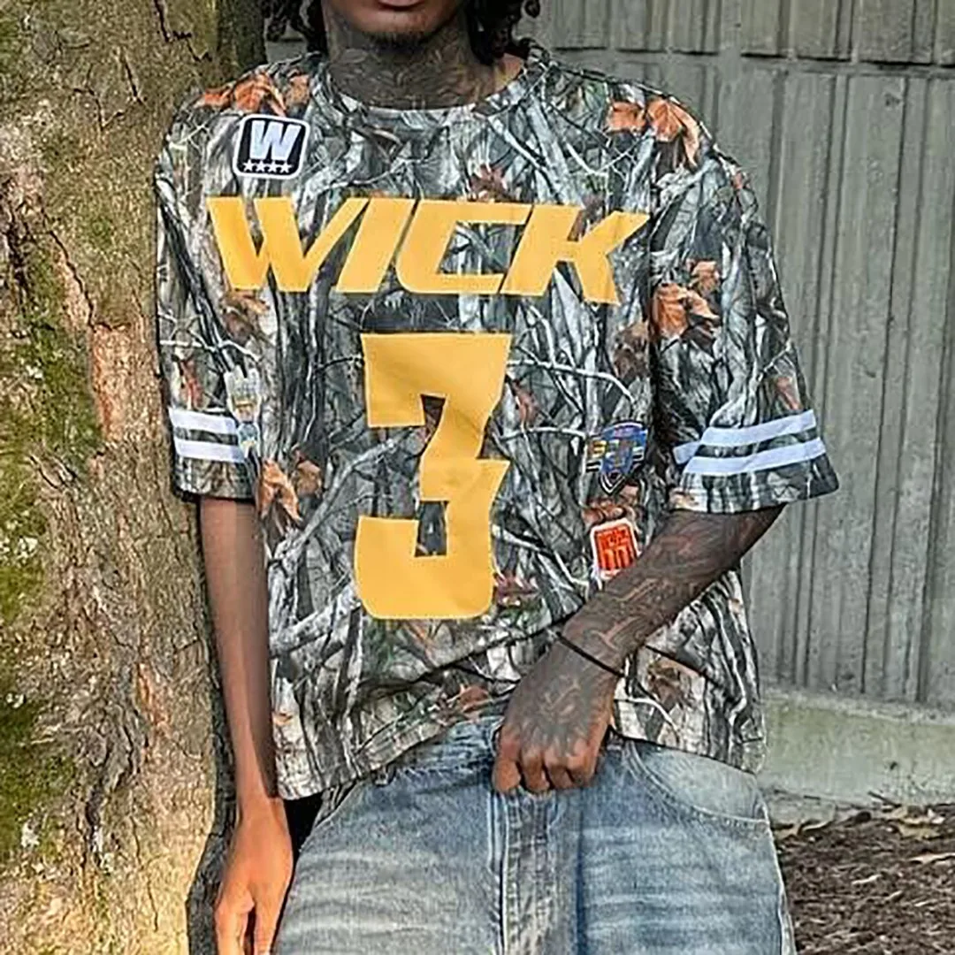 Jersey T Shirt Manufacturer Custom Short Sleeve Sublimation Print Real Tree Man Oversized T-shirt Camouflaged Camo Shirt for Men