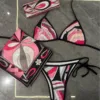 Bikini negro (pañuelo+pañuelo para la cabeza)