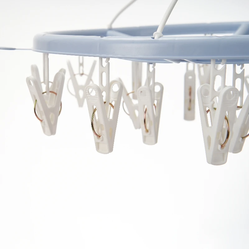 SOLELY Round Hanging Outdoors Drying Rack With 18 Clips