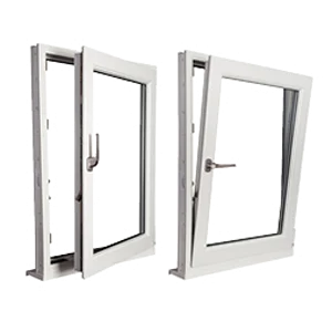 UPVC Window and Door Price Tilt and Turn PVC windows with Tempered Glass for the Roof Window