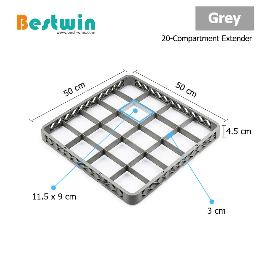 Dishwasher Rack, Glass Cup Rack 20 Compartments