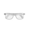 White frame with transparent lens