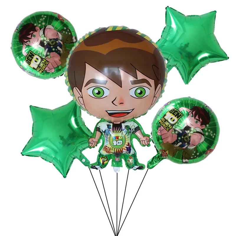 Foil Balloon Heart ben 10 Boy Helium Balloon Balloon Kid's Birthday 