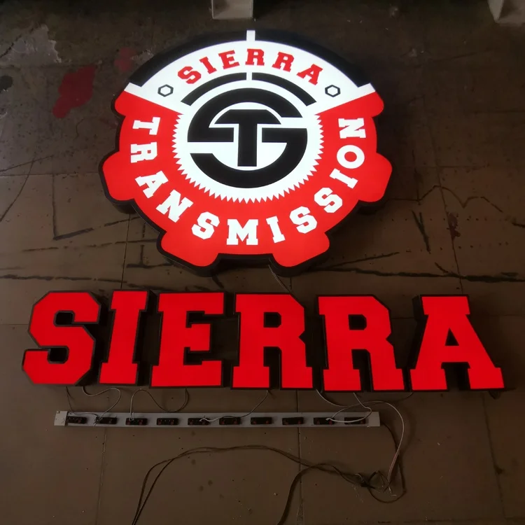 High Quality Led Frontlit Rimless Letters Electronic Signs Company Logo