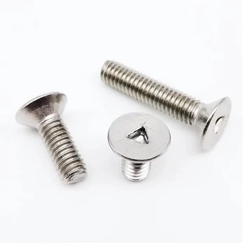 Customizable Big Triangle Flat Countersunk Head Bolts Security Screws from Manufacturers-Metric Measurement System