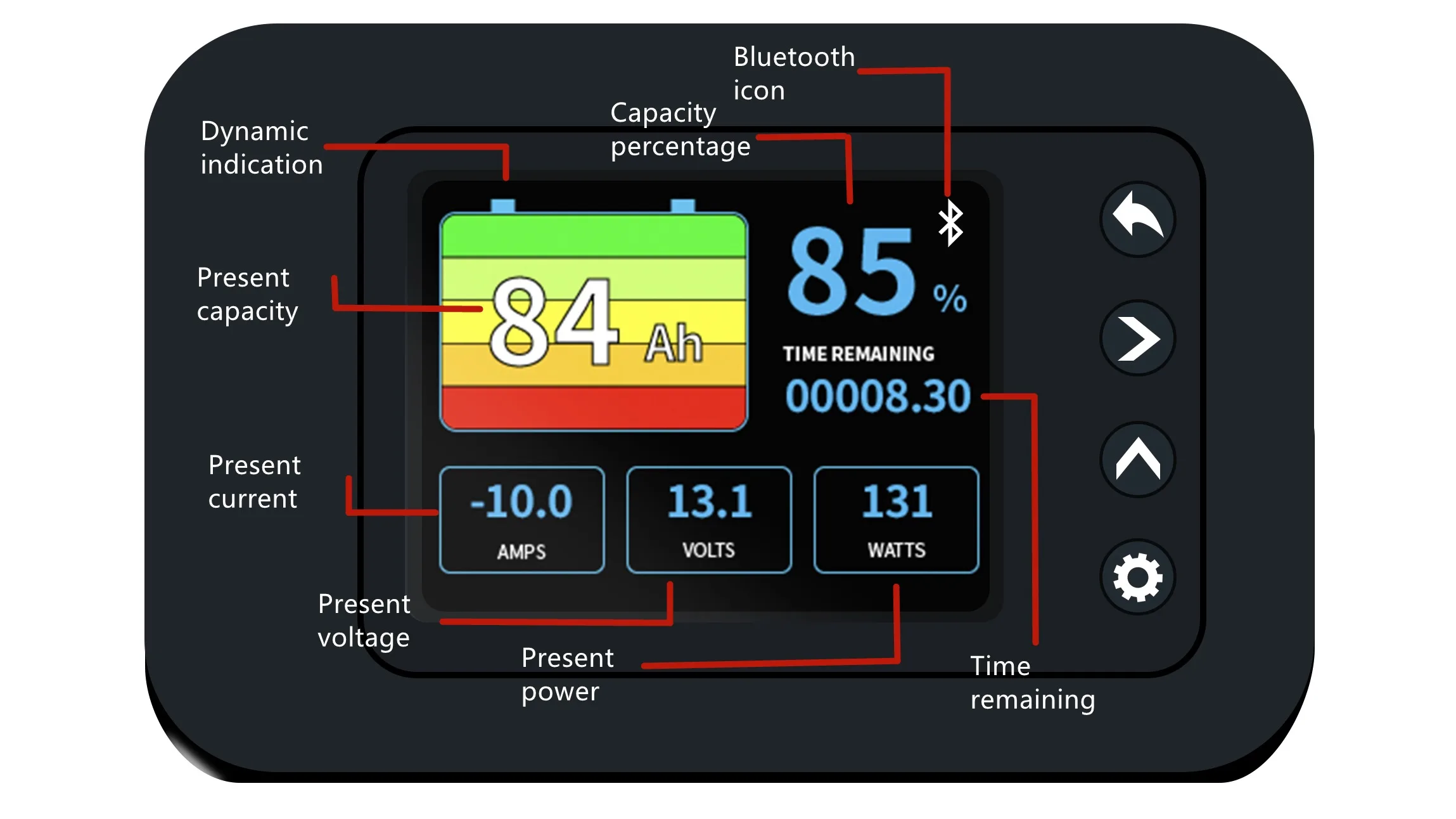 12 Volt Lead Acid Lithium Lifepo4 Tr16 Battery Monitor Battery ...