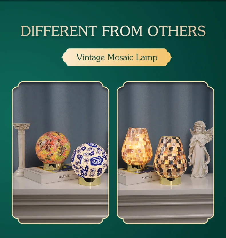 2024 Multicolor Ball Lights Glass Table Lamp LED Night Light for Home Decoration details