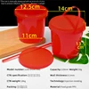 Cubo con asa de 1200 ml, rojo