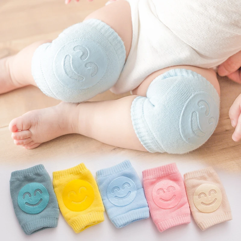 Baby Crawling Knee Pads-Unisex Crawling Anti-Slip Knee Toddlers Learn Walking Safety Protective Kneepads （2 Pairs） 