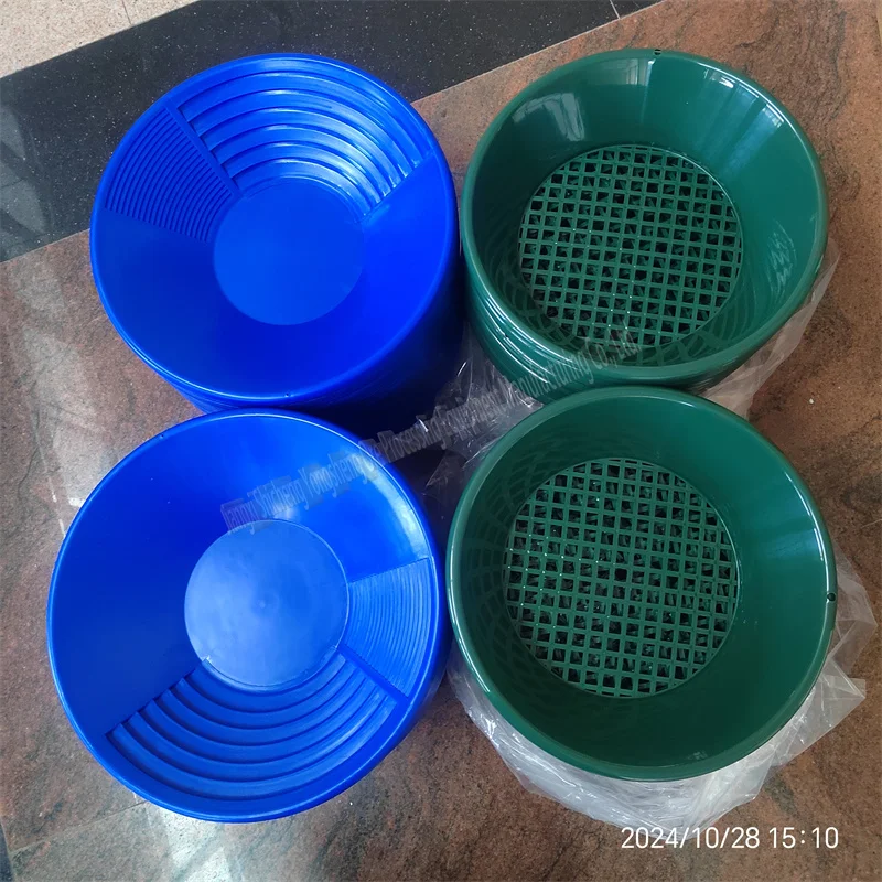 Small Plastic 4 Pcs/set Gold Wash Pan for Africa River Sand Gold Wash Pan Dish, Gold Panning Kit for Sale