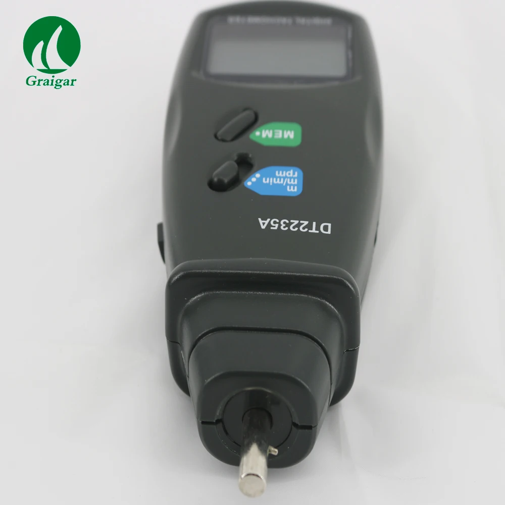 DT2235A光电转速表激光接触转速表0.5至19,999rpm
