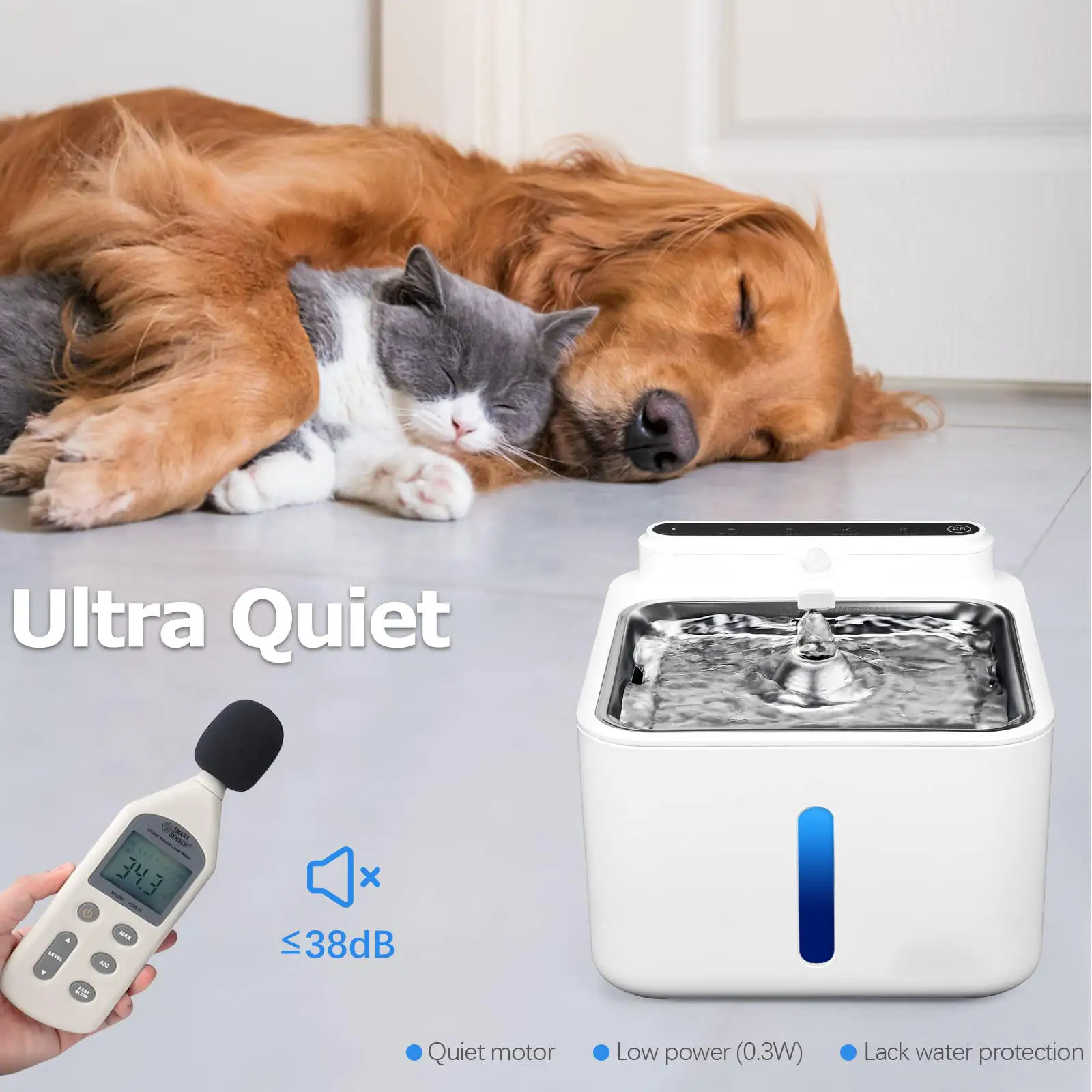 High Quality Pet Drinking Fountain Water Dispenser Love Water Feeder