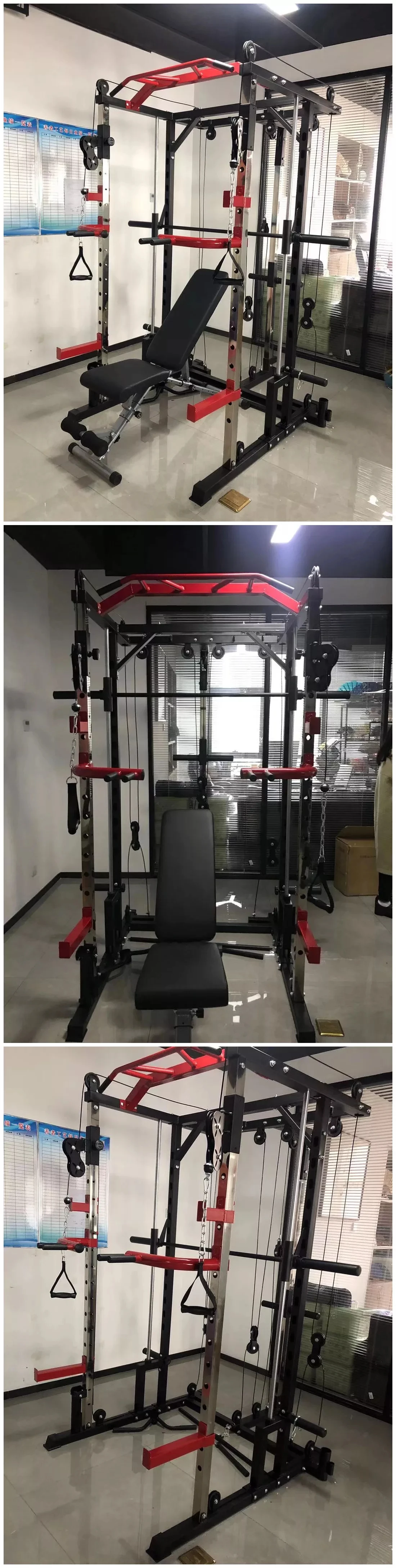 Body Building Fitness Equipment Multifunctional  Trainer Squat Rack Smith Machine For Commercial Home Use details