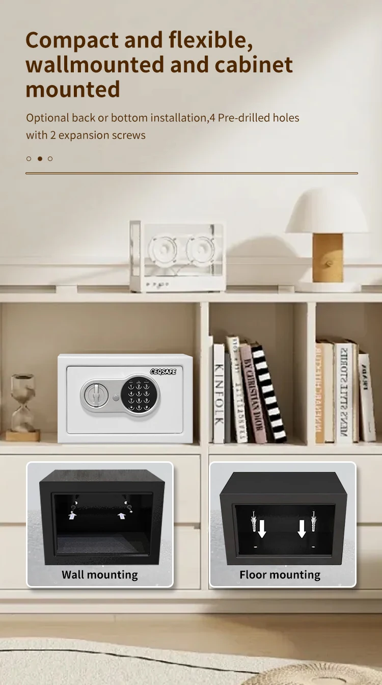 CEQSAFE Hotel Home Sale Change Code Bank Battery Dead Flat Replacement Argo Electronic Cheap Digital Mini Safe Box for Money manufacture