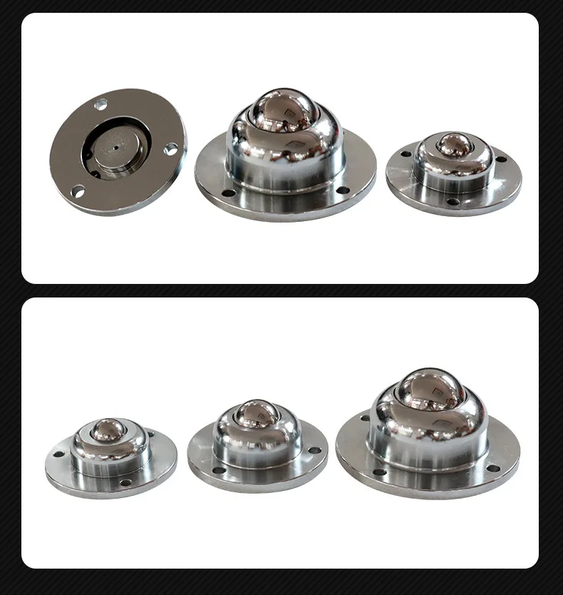 IA19 IA25 IA38 series  Heavy Duty flange Ball Transfer Unit  Bearing System Conveyor Equipment industrial caster universal wheel
