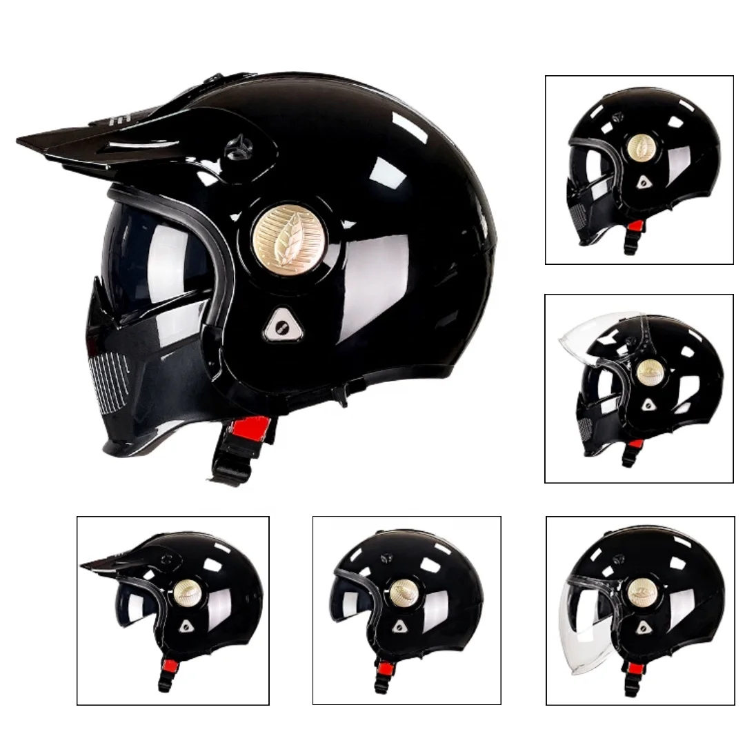 New ABS Motorcycle Accessories Open Face Helmet for Racing