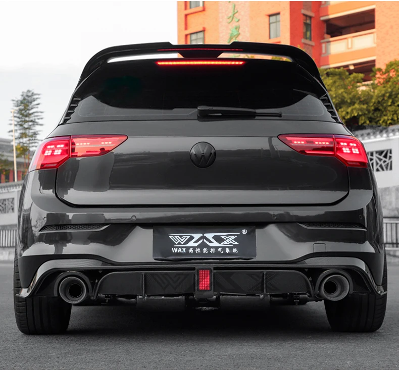 Customized Stainless Steel Exhaust Tailpipe Baking Finish Drilled Exhaust Pipe Universal