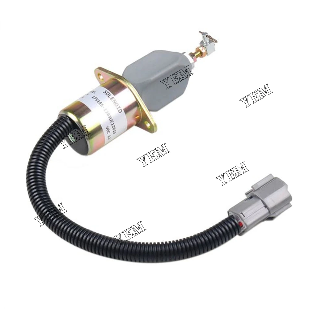 Engine Part Solenoid SA-4673-S Compatible With for Yanmar 4NTE94 Mini Excavator Tractor Hyundai