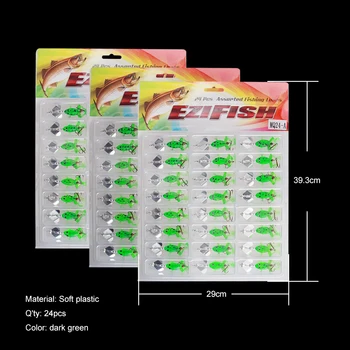 流れる湖の川釣りのための柔らかいプラスチックSpinnerFrog釣りルアー