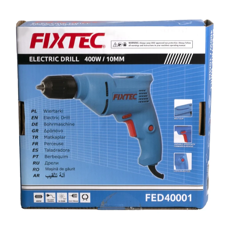 FIXTEC 400W Mini Hand Drill Machine Electric For Sale