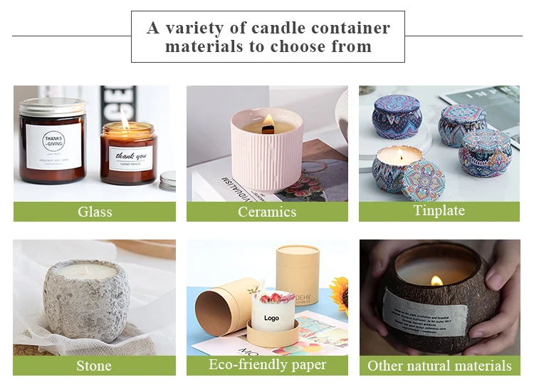 Scented Rose Candles Parfum Pour Bougie Kaars Luxury Non Toxic Soy Wax