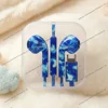 Blue contrast water transfer-print-no crystal box