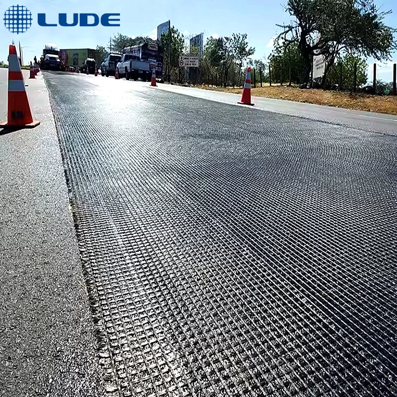 Bitumen Coated Biaxial Fiberglass Geogrid for Asphalt Reinforcement ...