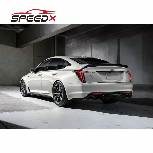For Cadillac CT5 CT5V Rear Diffuser Body Kit Blackwing Diffuser ...