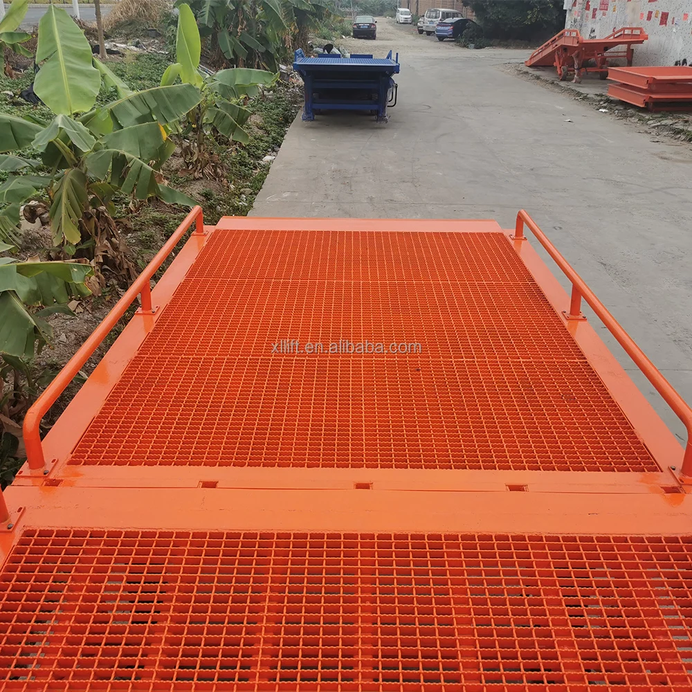 Warehouse Steel Container Loading Dock Ramp Folding Manual Pour ...