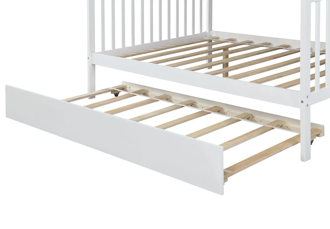 Modern Design Solid Wood Storage Children Three Bunk Bed Child Bed Triple Bunk Bed