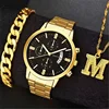 Watch + bracelet + m necklace