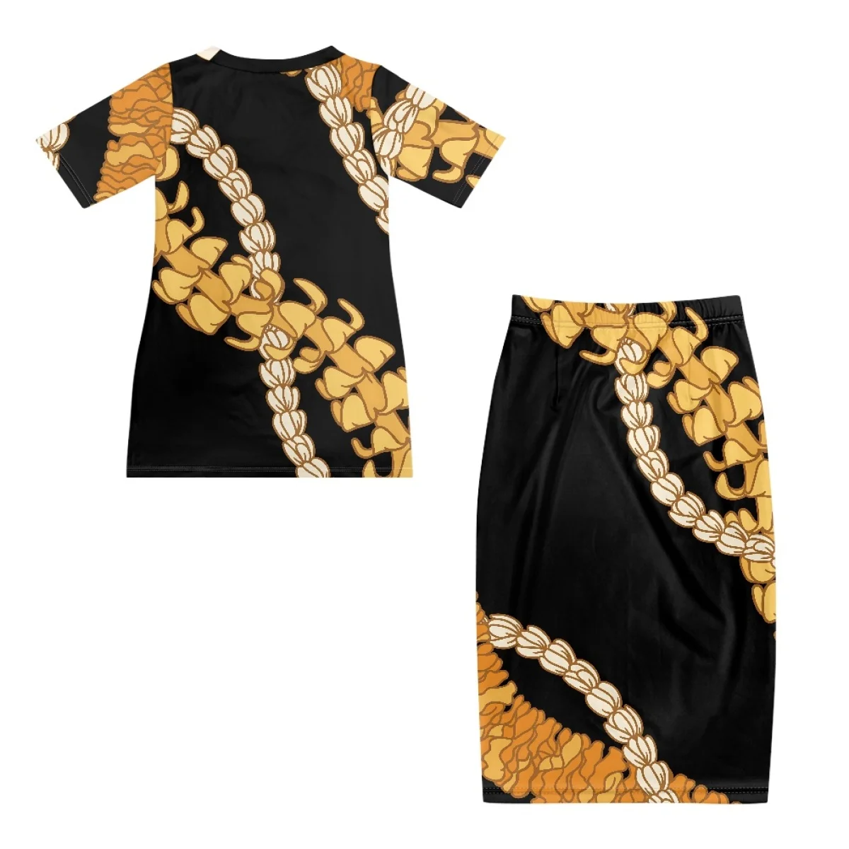 Latest Polynesian Tribal Design Styles Summer Women Custom Print Hibiscus Dress Short Sleeve Evening Gowns for Women Dress Long
