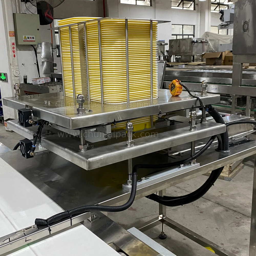 Fully Automatic Plastic Tray Auto Feeding Denester Machine for Ready Meals Vegetables Frozen Meat  Seafood Packing Sealing Line