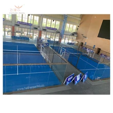 High-Quality Indoor Outdoor Panoramic Paddle Tennis Court Padel Courts for China Padel Tour 2024