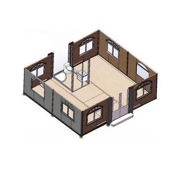 Hot sales luxury model camping cabin prefab shipping multipurpose easy assembly foldable extendable detachable container house