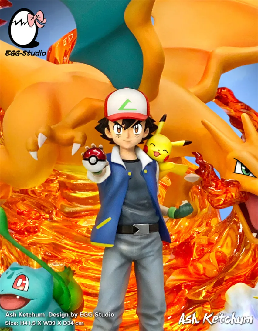 Japan Anime Pm Gk Egg Ash Ketchum Action Figure For Collection - Buy ...