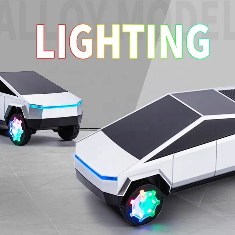 テスラ サイバートラック ワイヤレススピーカー 15W充電 RGBライト付き