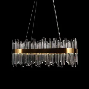 Wholesale Retro Design High-quality Hotel Lobby Loft Crystal Luxury LED Pendant Light