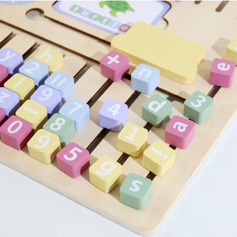 キッズおもちゃ ベストセラー モンテッソーリSTEM学習用木製スライドパズル スペリングボードゲーム 認定教育玩具 対象年齢2〜4歳